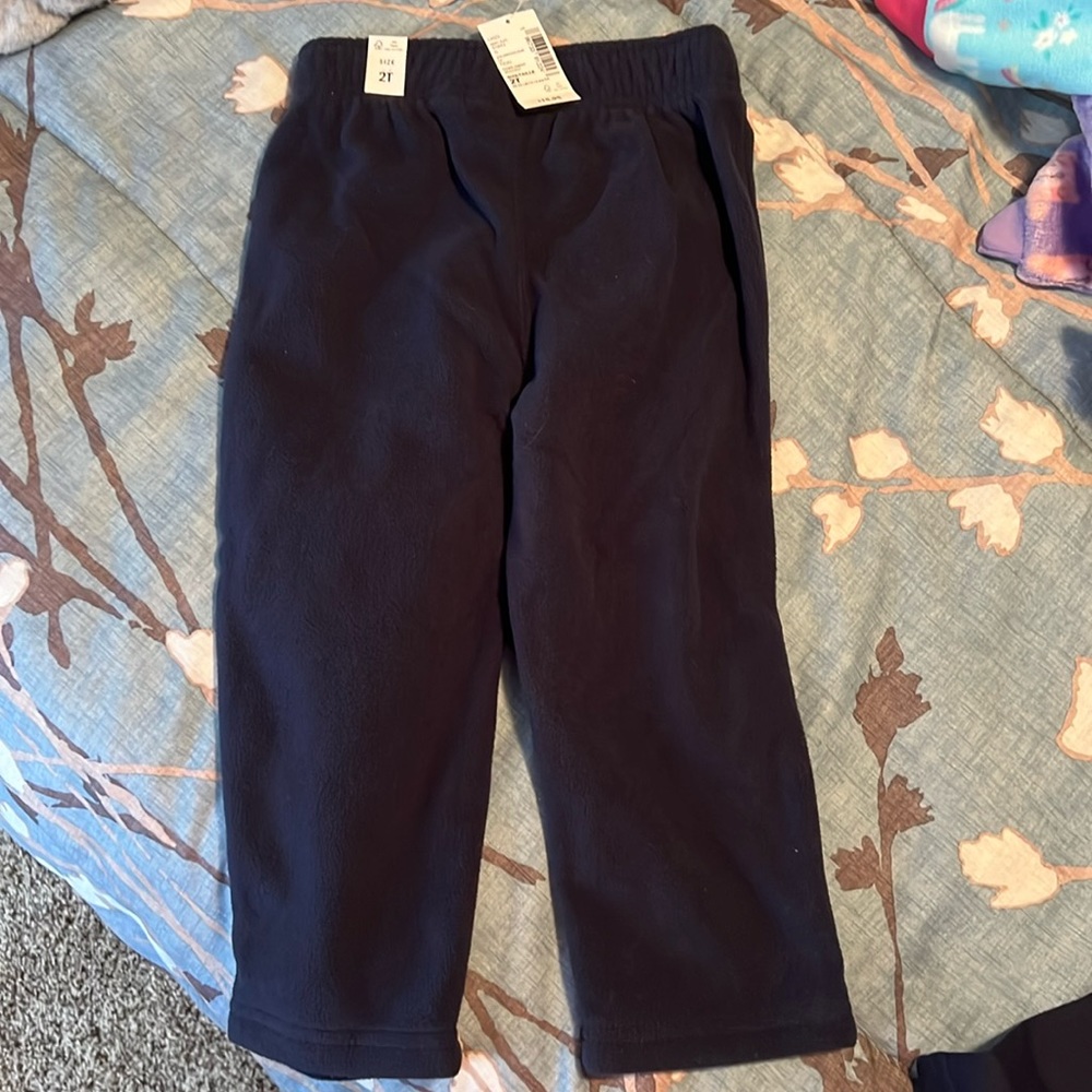 NWT - Children’s Place baby blue fleece pants. 2T